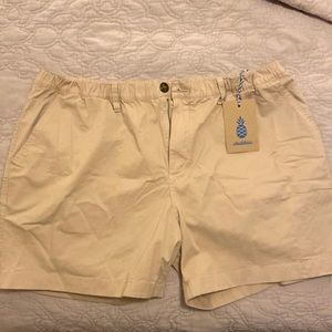 The Khakinators 5.5 inseam original stretch twill shorts.